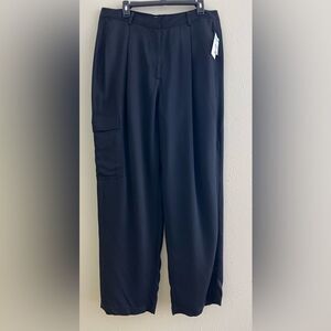 Black Cargo Tailored Pants